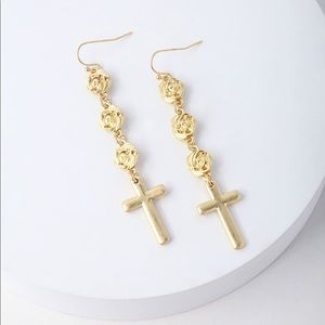 ✝️ Gold Cross Earrings ✝️